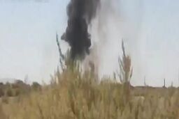 اولین فیلم از سقوط جنگنده اف ۱۴ در اصفهان