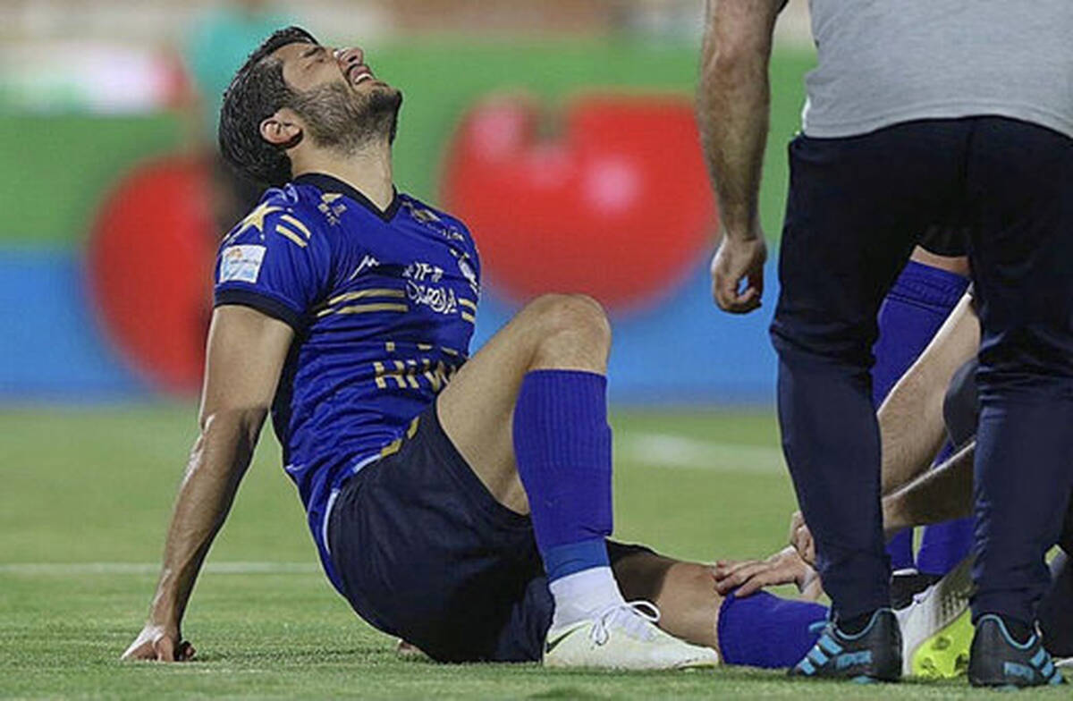 عکس هولناک از پای مدافع استقلال بعد از عمل