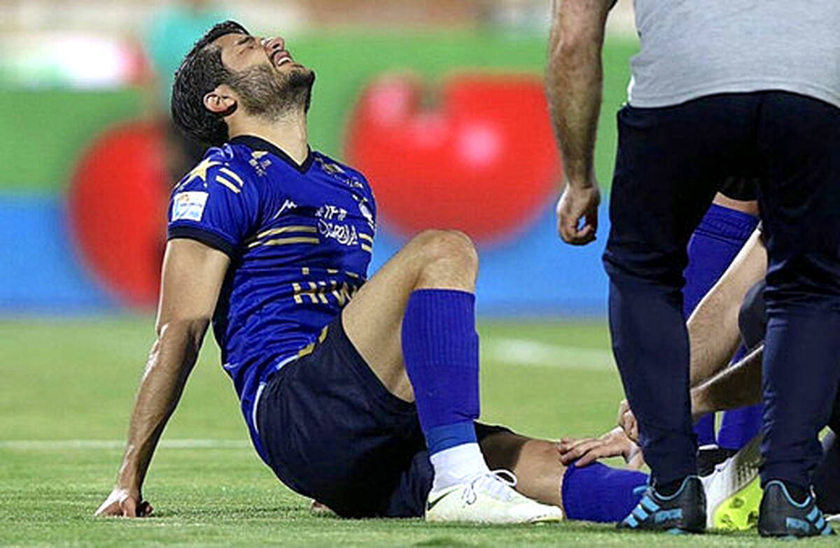 عکس هولناک از پای مدافع استقلال بعد از عمل