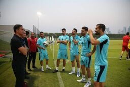 تیم ملی در هتل و چمن دوران جام جهانی در قطر