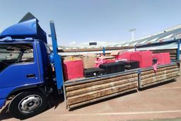 تصاویر تخلیه تجهیزات VAR در استادیوم آزادی