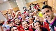 حال و هوای رختکن پرسپولیس پس از صعود+عکس لو رفته 
