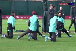 تمرینات لیورپول قبل از تقابل با اتلتیکومادرید