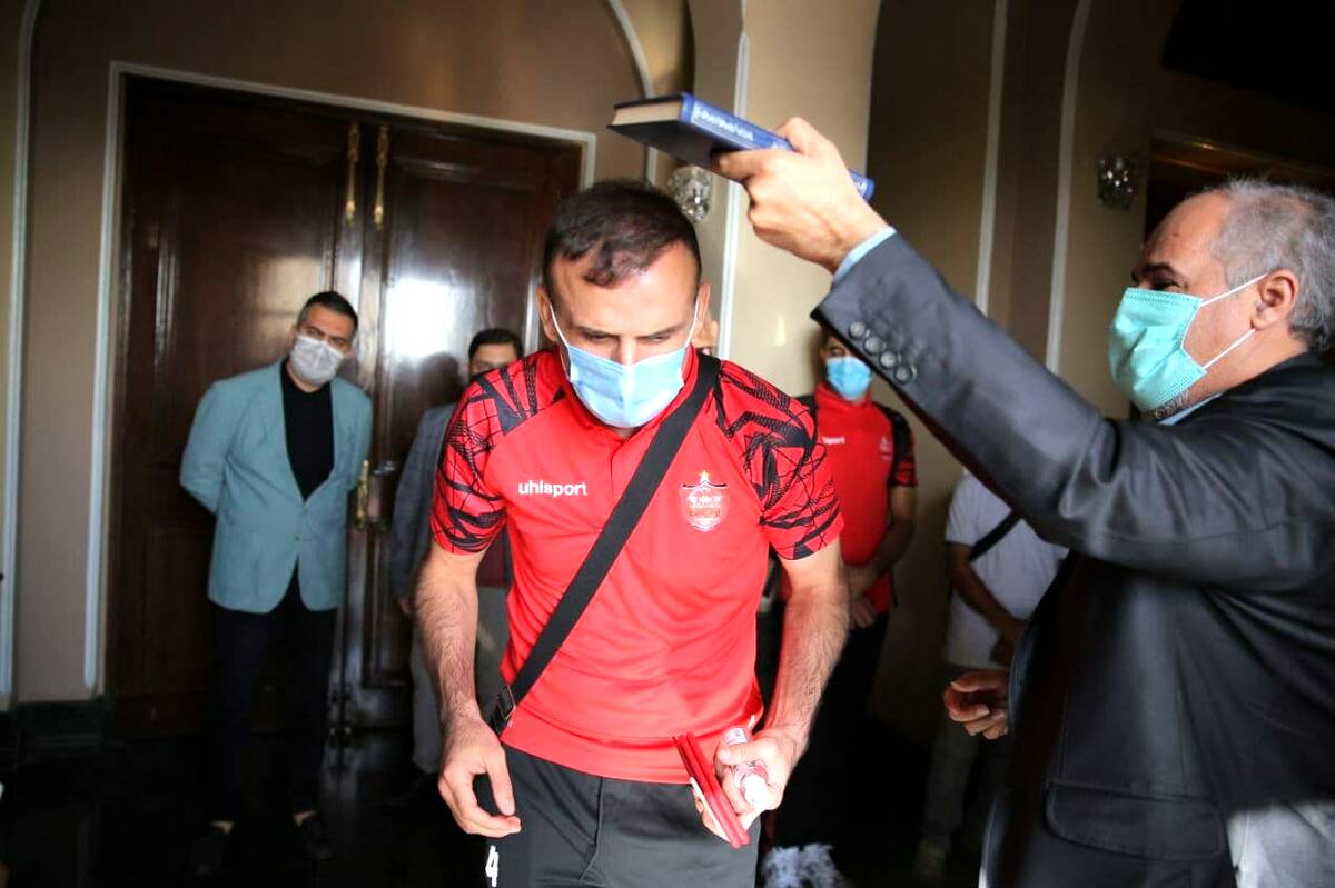 بدرقه و لحظه پرواز بازیکنان پرسپولیس به تاجیکستان