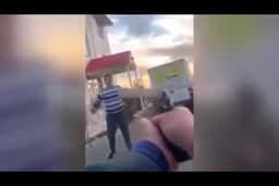 لحظه شلیک و هدف قرارگرفتن شرور قمه کش توسط پلیس