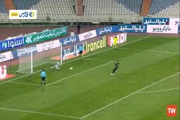 فیلم|ضربات پنالتی بازی پرسپولیس و ون‌پارس