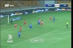 ویدئو| گل اول استقلال به فولاد توسط حسین زاده