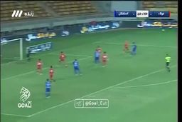 ویدئو| گل اول استقلال به فولاد توسط حسین زاده