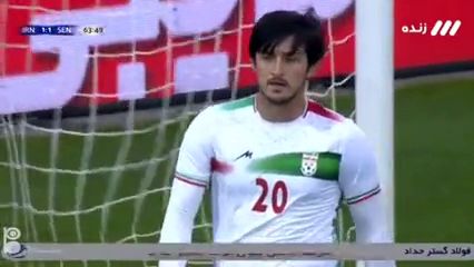 فیلم| گل تاکتیکی ایران به سنگال توسط سردار آزمون