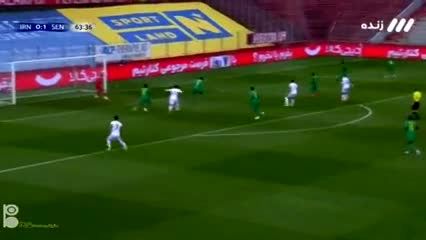 فیلم| گل تاکتیکی ایران به سنگال توسط سردار آزمون