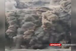 تصاویر وحشتناک آخرالزمانی در ریزش در جاده هراز|فرار هولناک مردم