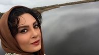 حدیثه تهرانی در آغوش همسرش