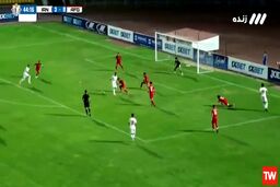 فیلم گل چهارم ایران به افغانستان|ضربه جهانبخش