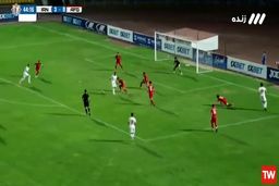 فیلم گل چهارم ایران به افغانستان|ضربه جهانبخش