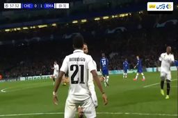 فیلم گل‌های بازی رئال مادرید و چلسی|دبل رودریگو