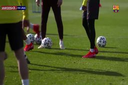 بارسایی‌ها با کیت جدید در تمرینات حاضر شدند!