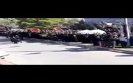 لحظه ترسناک سوختن مردم در شام غریبان|آتش هولنک بر صورت عزاداران