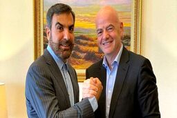 حضور عجیب نایب رئیس عزیزی خادم در اجلاس فیفا