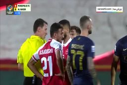 فیلم لحظه اخراج سرلک به دلیل خطا روی رونالدو