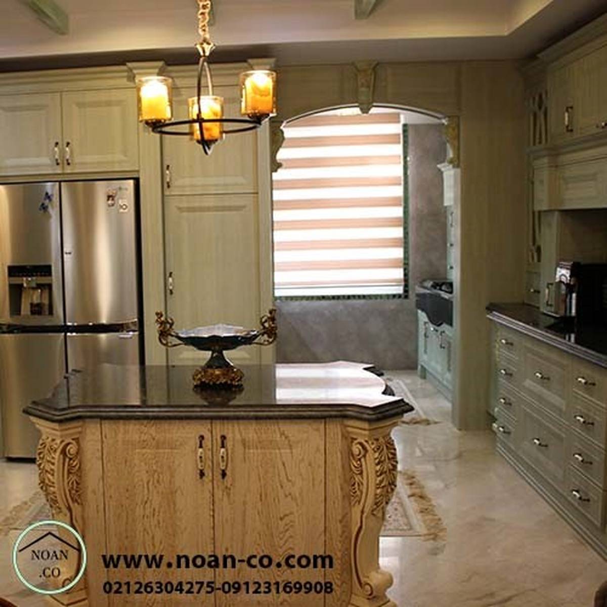 دکوراسیون آشپزخانه به سبک طراحی کابینت نوآن
