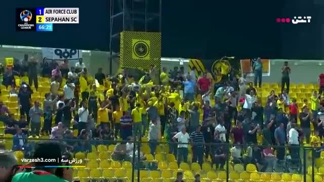 گل دوم سپاهان به نیروی هوایی عراق توسط قربانی