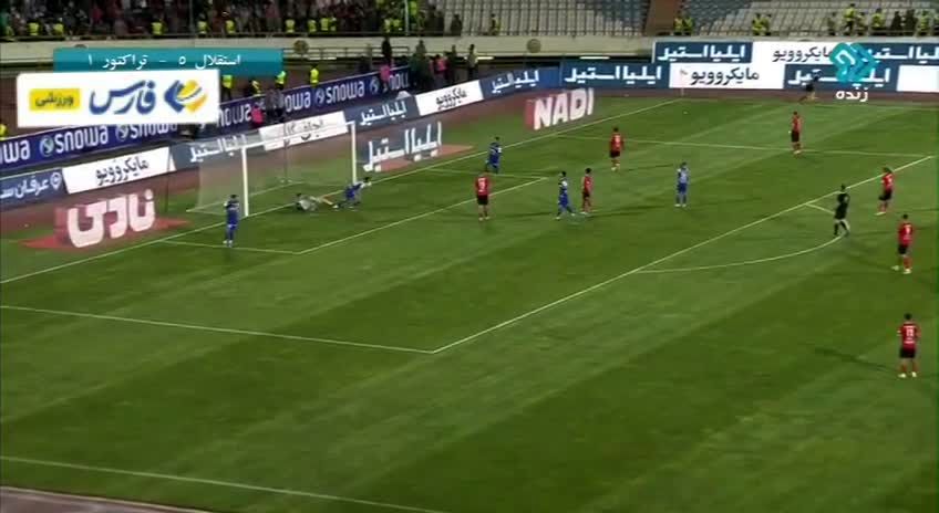 فیلم| استقلال با گل رضاوند تراکتور را 6 تایی کرد