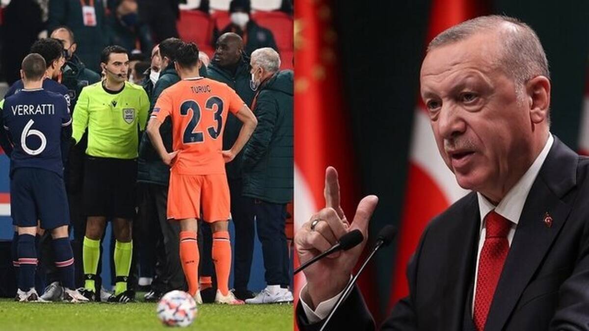 واکنش تند اردوغان به توهین نژادپرستانه به مربی باشاک شهیر

