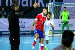 برتری تیم ملی فوتسال ایران مقابل روسیه