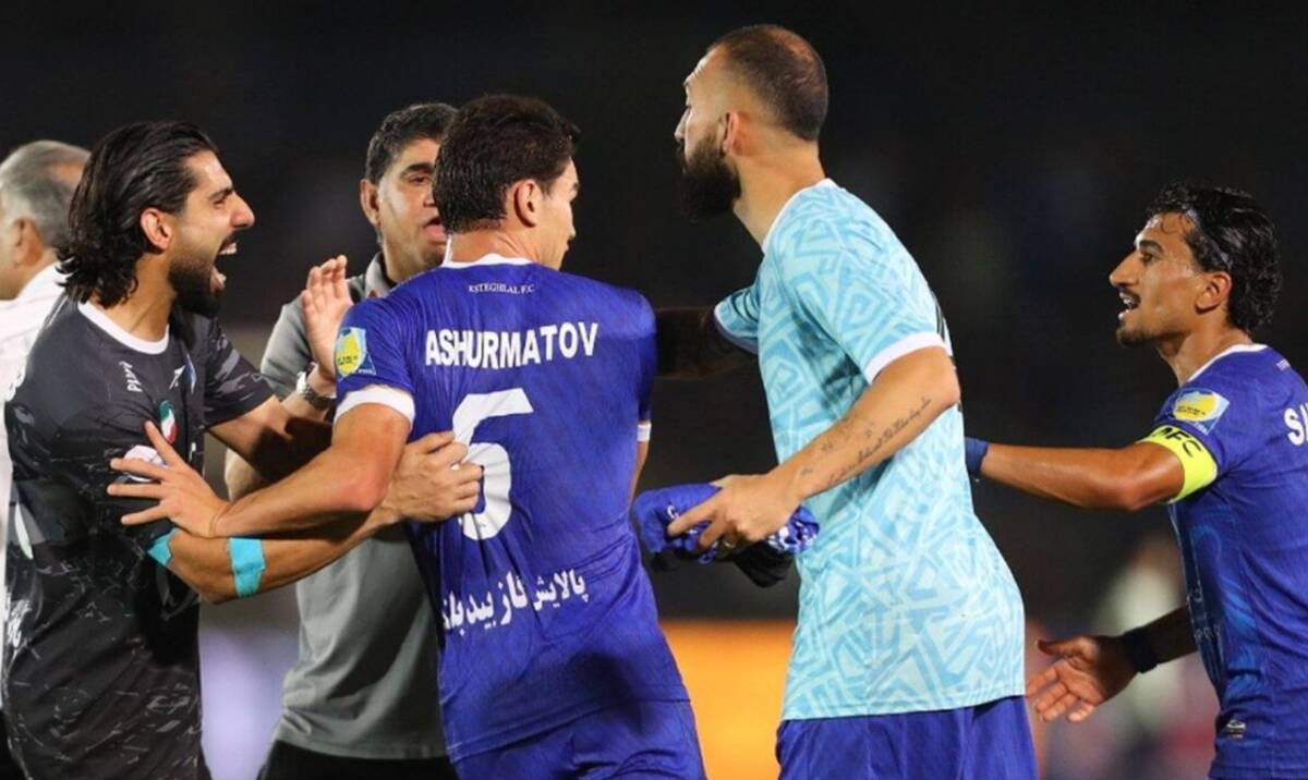 درگیری بازیکنان استقلال و سپاهان که تلویزیون سانسور کرد!
