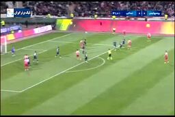 گل دیدنی پرسپولیس به نساجی با ضربه سر زاهدی