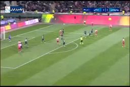 گل دیدنی پرسپولیس به نساجی با ضربه سر زاهدی