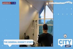 ببینید تمرینات بازیکنان منچسترسیتی در منزل