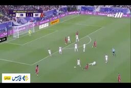 گل دوم قطر به ایران توسط اکرم عفیف