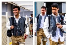 تیپ عجیب ستاره های بارسلونا + عکس

