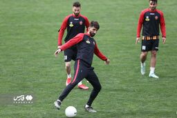 تصاویر تمرین سبک پرسپولیس در نبود 2 بازیکن