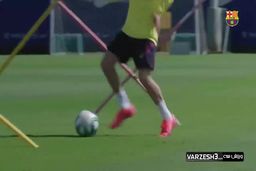 تمرینات آماده سازی تیمی بارسلونا