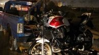 تصاویر تصادف وحشتناک موتورسیکلت سنگین و عابر در تهران|18+