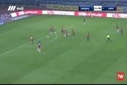 فیلم| گل دوم پرسپولیس به نساجی با حرکت دیدنی امیری