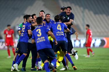 خوشحالی استقلالی ها بعد از آخرین ضربه پنالتی