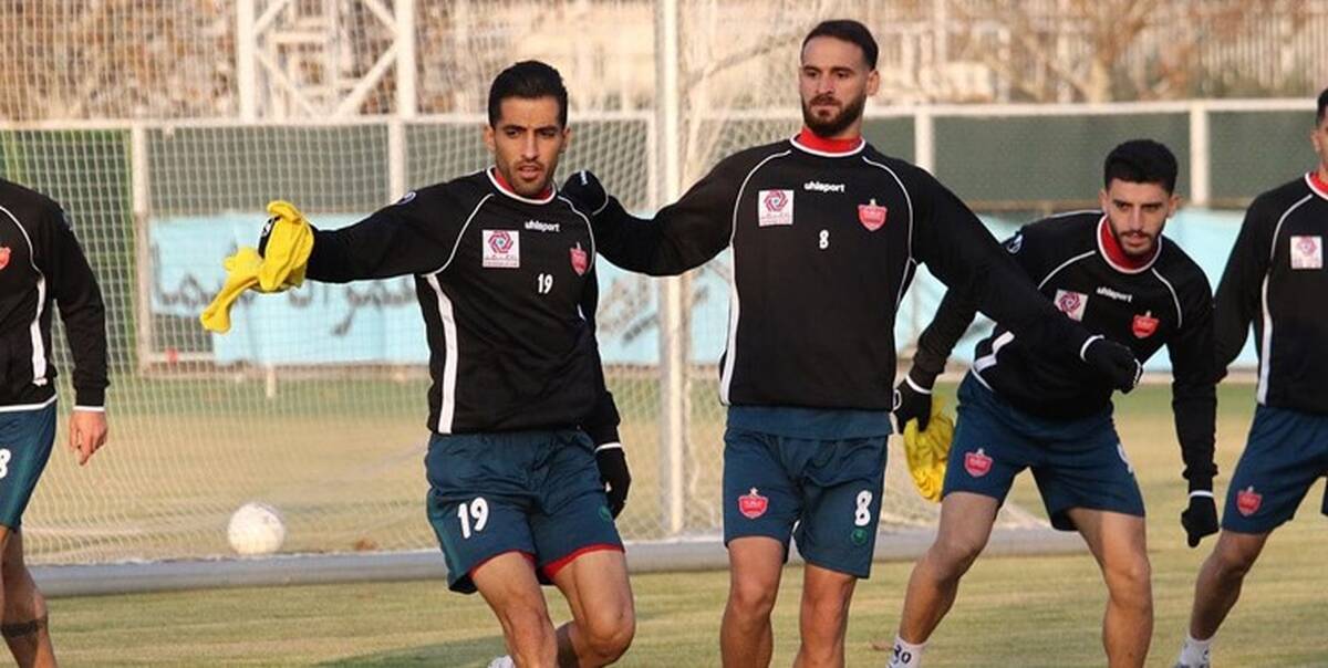  تمرین سرعتی پرسپولیس در سرمای شدید