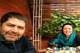 عکس شاد فرهاد اصلانی و همسرش