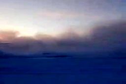 فیلم| تیک‌آف دیدنی هواپیما در دمای ۳۵- درجه سانتی‌گراد