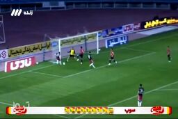 ضربه سر دیدنی کمال و گل اول پرسپولیس به نساجی