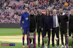 پشت صحنه مراسم دهمین سالگرد شش‌گانه بارسلونا