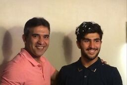 وقتی عابدزاده به پسرش افتخار می کند! + عکس

