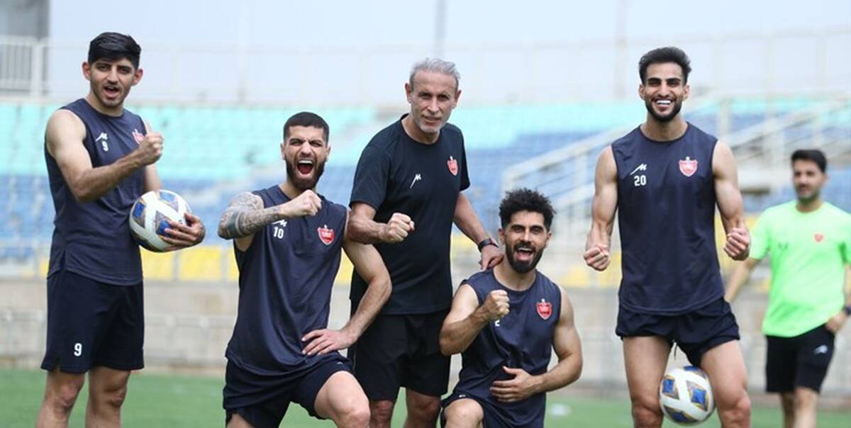 تمرین پرسپولیس تنظیم روی فرم النصر