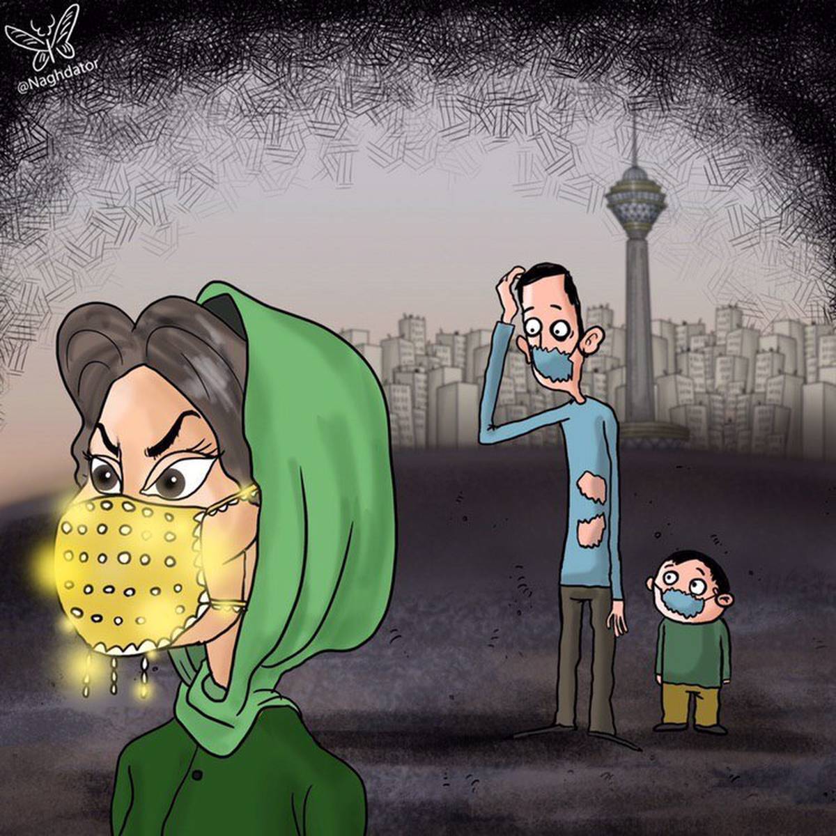 ماسک لاکچری با نخ طلا هم به میان آمد!+عکس