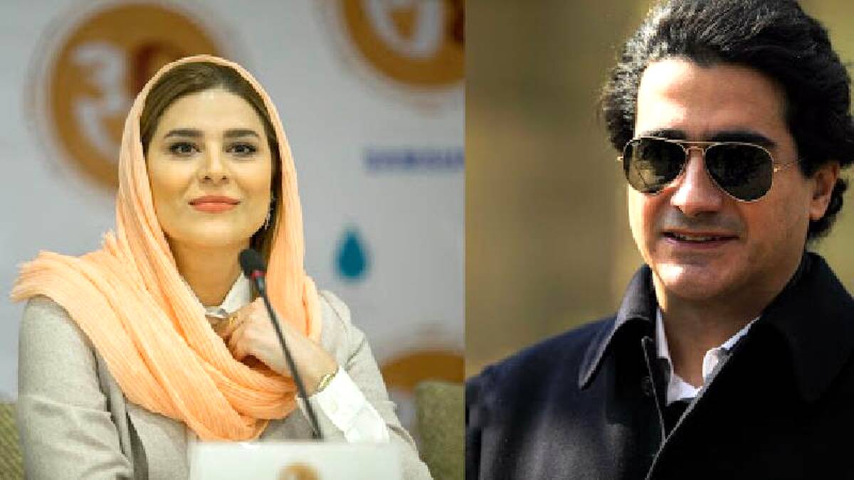 تیپ جدید سحر دولتشاهی و همایون شجریان در دیدار از آتابای