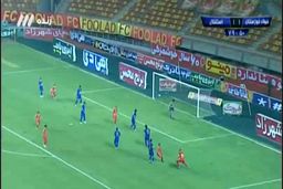 گل زیبا و برتری فولاد مقابل استقلال+فیلم