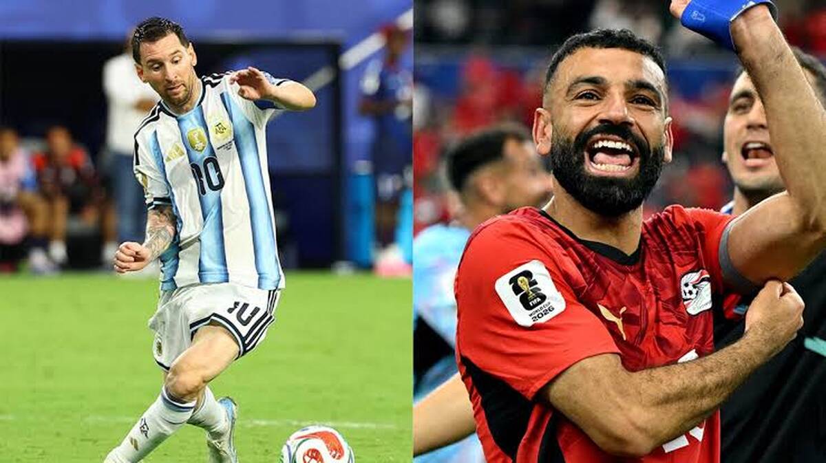تقابل لیونل مسی و محمد صلاح؛